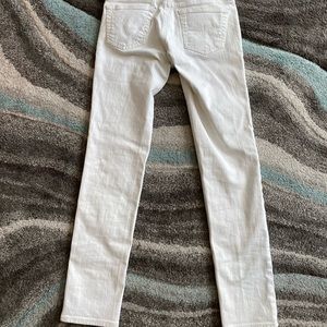 AG Adriano Goldschmied Womens White The Stilt Cigarette Jeans Size 26